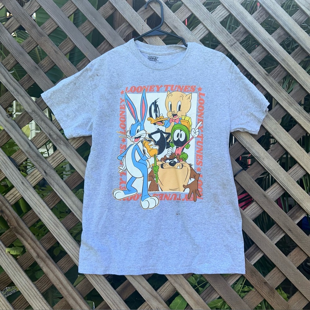 Looney Tunes Gray Shirt Stained See Pics Size M